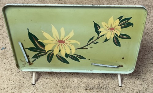 Vintage 60s metal lap - tv,